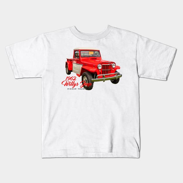 1962 Willys Jeep Pickup Truck Kids T-Shirt by Gestalt Imagery